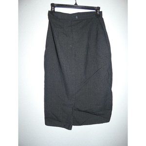 Wool Pencil skirt with pockets, Black, Women's Size 8